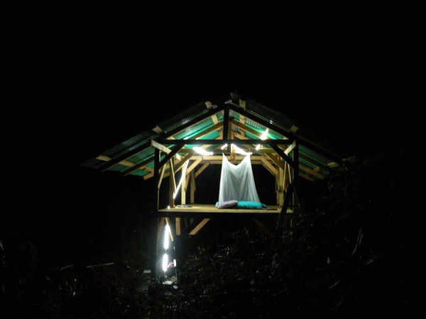 at night